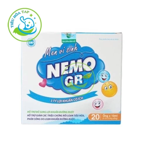 Men vi sinh Nemo GR - Bổ sung lợi khuẩn đường ruột